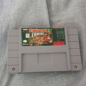 Super Nintendo Donkey Kong Country Game Cartridge